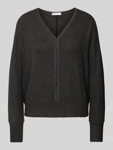 Sweter z dekoltem w serek Street One