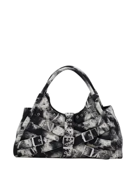 Geantă shopper Desigual cu cataramă negru