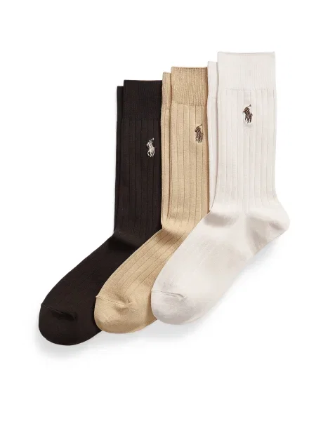Polo Ralph Lauren șosete pentru bărbați pachet de 3 alb