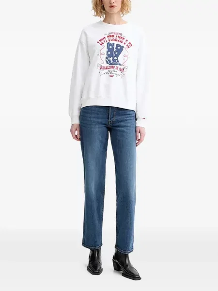 Blugi drepți Levi's® evazate verde