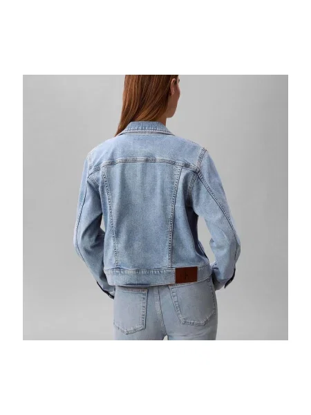 Calvin Klein Jeans Přechodná bunda CLASSIC světlemodrá modrá