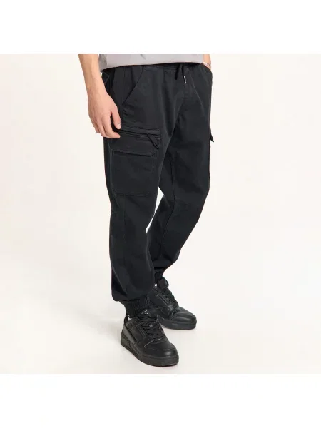 Cropp Штани з накладними чорний
