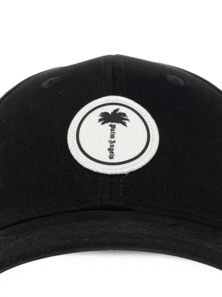 Κασκέτο Palm Angels με αυτόγραφο μαύρο