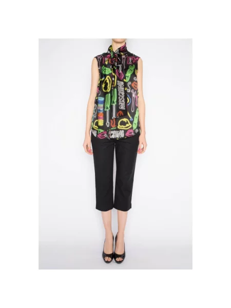 Spodnie Moschino czarne