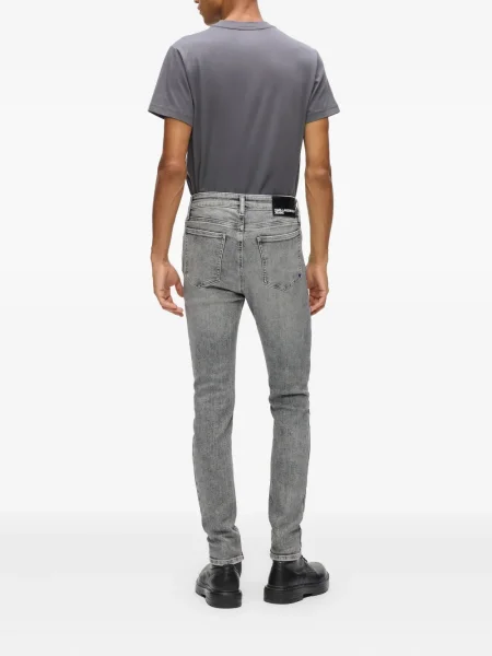 Skinny τζιν Karl Lagerfeld Jeans γκρι
