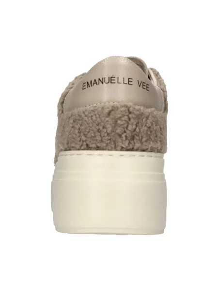 Sneakersy Emanuélle Vee skórzane brązowe