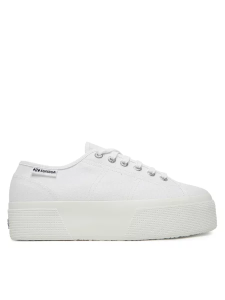 Πάνινα παπούτσια Superga Platform λευκό