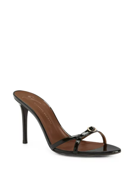 Mules Giuseppe Zanotti με αγκράφα μαύρο