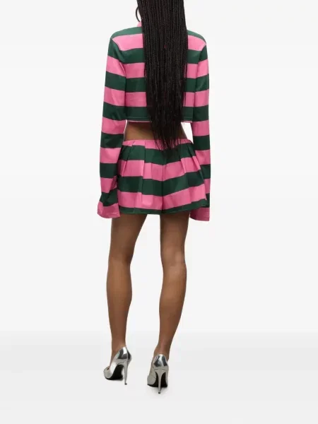 Szorty Area w kwiatki plisowane różowe