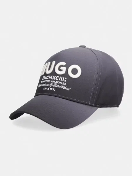 Czapka z daszkiem Hugo Blue szara