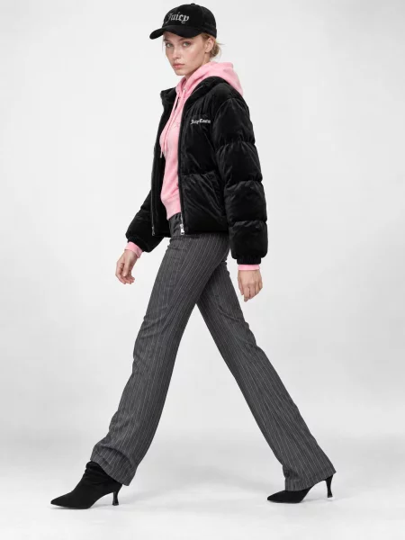 Geacă Juicy Couture din velur negru