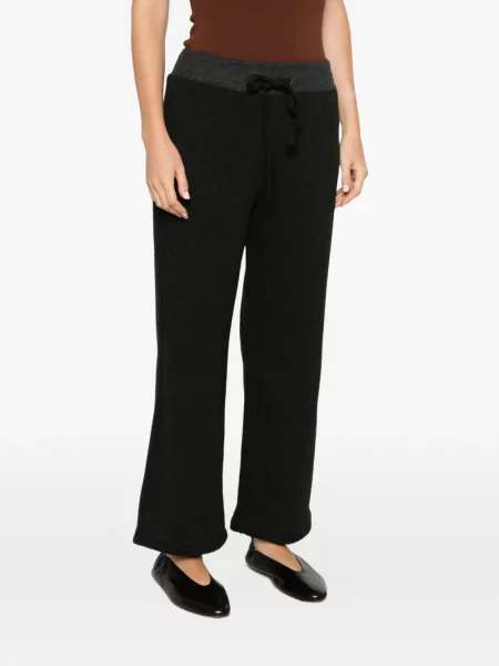 Decupat pantaloni Bobi alergare cu cordon negru