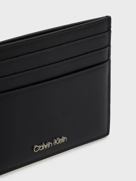 Кожаный кошелек Calvin Klein черный