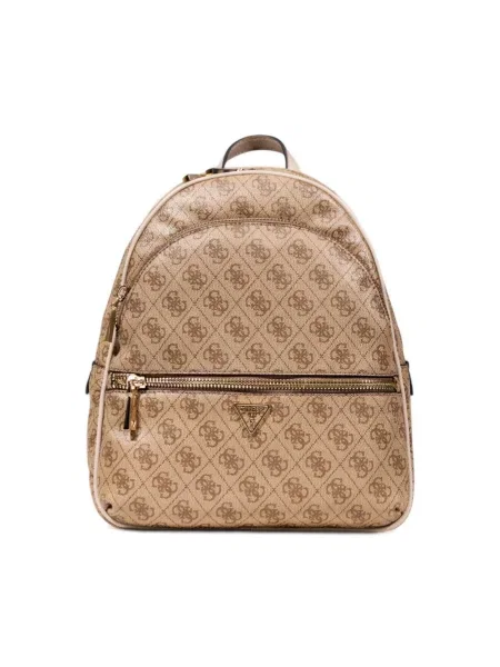 Batoh GUESS Manhattan II Large Backpack Latte Logo Universal béžový