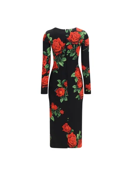 Sukienka midi Dolce And Gabbana czarna