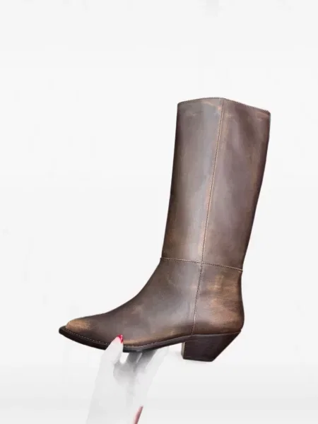 Botine Notabene din piele maro