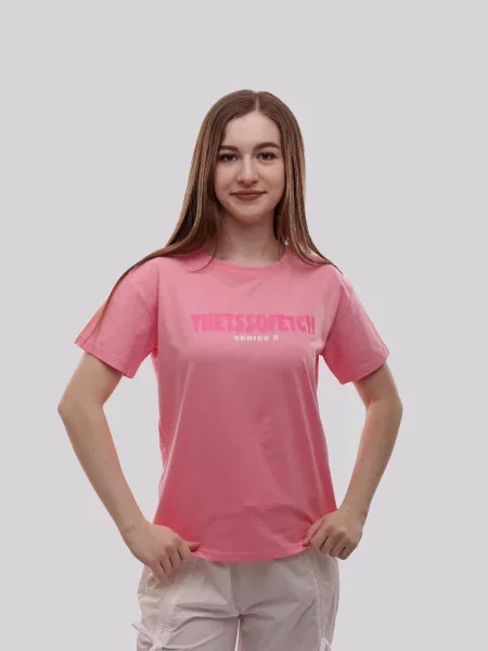 Футболка LUMO віскоза/поліестер рожевий