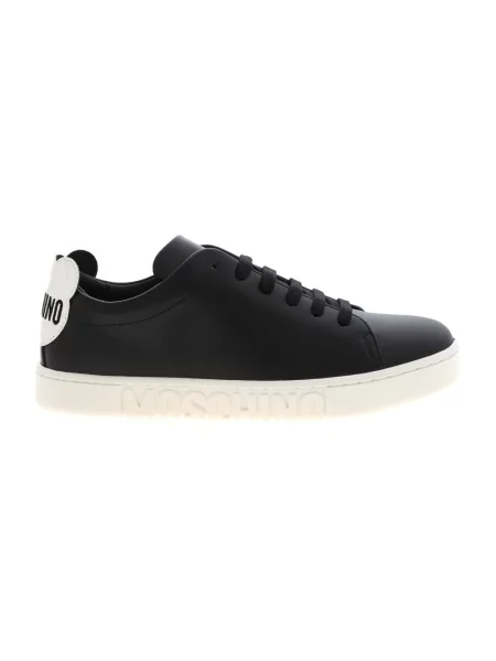 Sneakersy Moschino typu teddy czarne