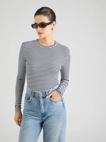 Soft Rebels Tricou Fenja albastru închis alb