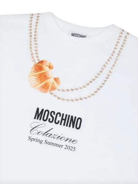 Koszulka dziecięca Moschino biała