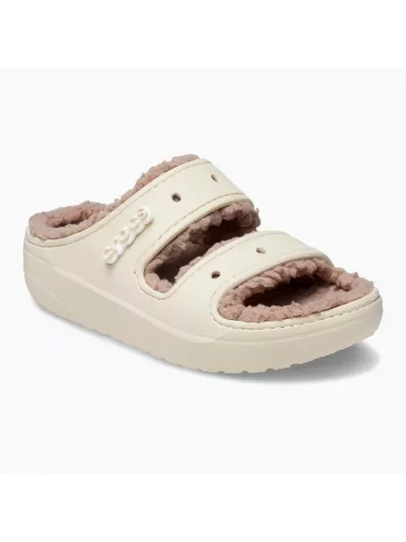 Klapki Crocs Classic Cozzzy Sandal bone/mushroom beżowe