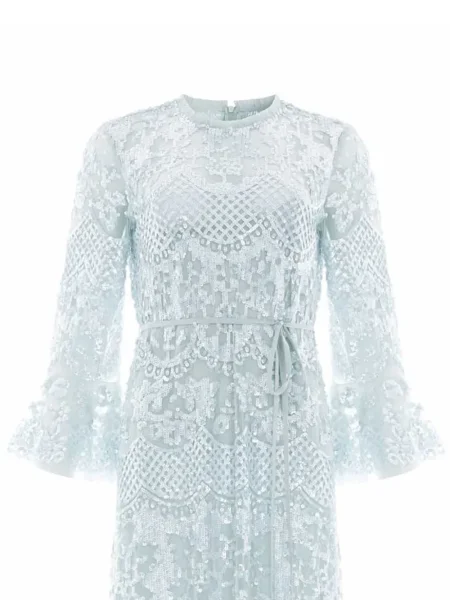 Rochie Needle & Thread cu paiete de costum albastru