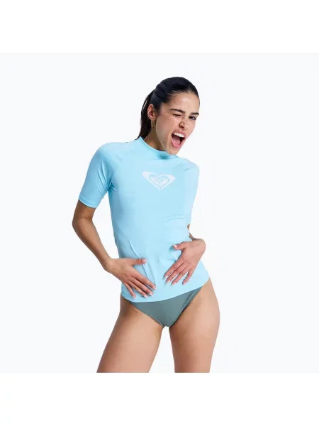 Tricou de înot pentru femei ROXY Whole Hearted tanager turquoise