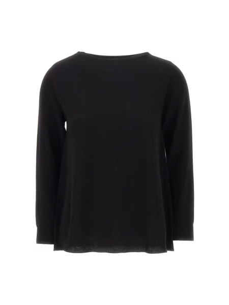Sweter Kangra wełniany czarny