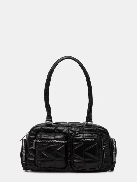 Karl Lagerfeld geantă de piele K/KUILT negru