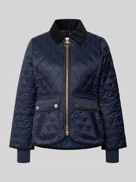 Barbour kurtka Fitted Beadnell Quilt przejściowa granatowy