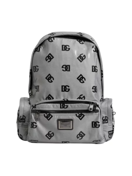 Plecak Dolce And Gabbana z logo szary