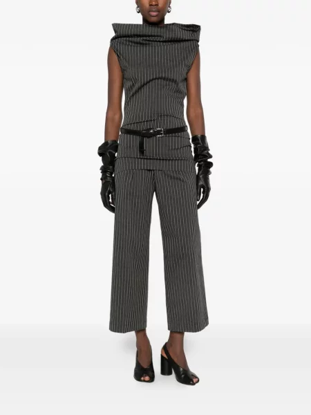 Top Issey Miyake cu dungi negru
