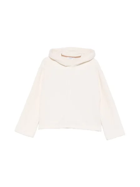 Bluza z kapturem Max Mara z kapturem biała