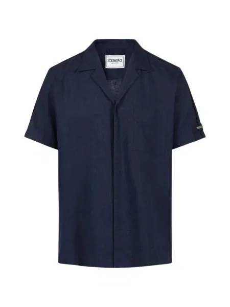 Риза Iceberg с V-образно деколте синьо