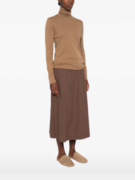 Lung tricou Majestic Filatures maro