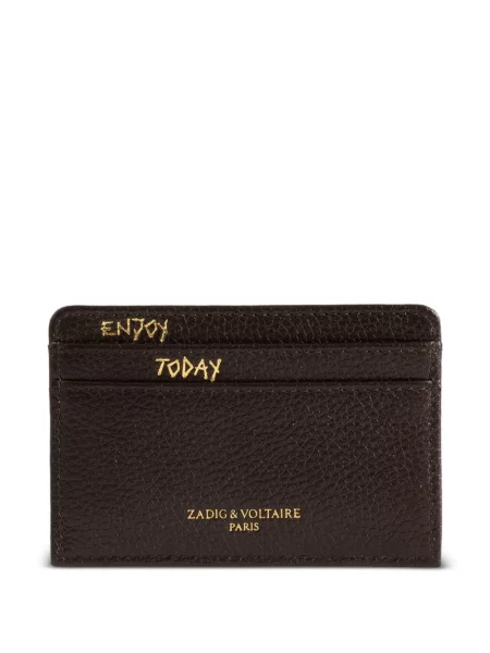 Кожено портмоне Zadig&voltaire кафяво