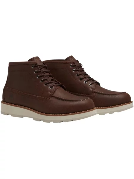 Čipkované členkové topánky Timberland hnedá