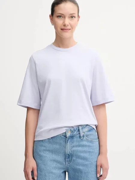 Тениска United Colors of Benetton дамска лилаво виолетово