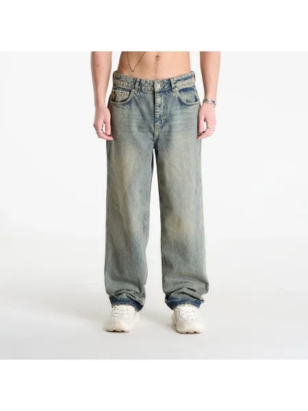 Blugi REPRESENT R3 Baggy Denim Blue Cream 32 albastru