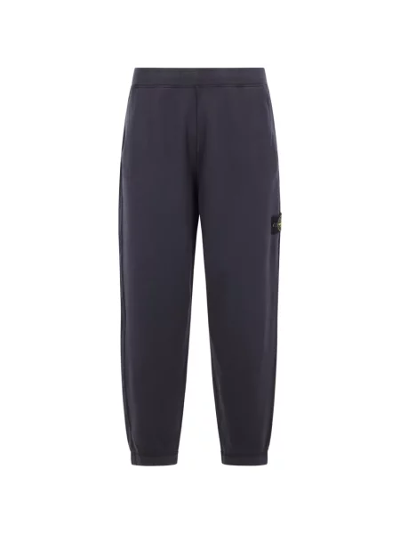 Pantaloni Stone Island cu strasuri alergare albastru