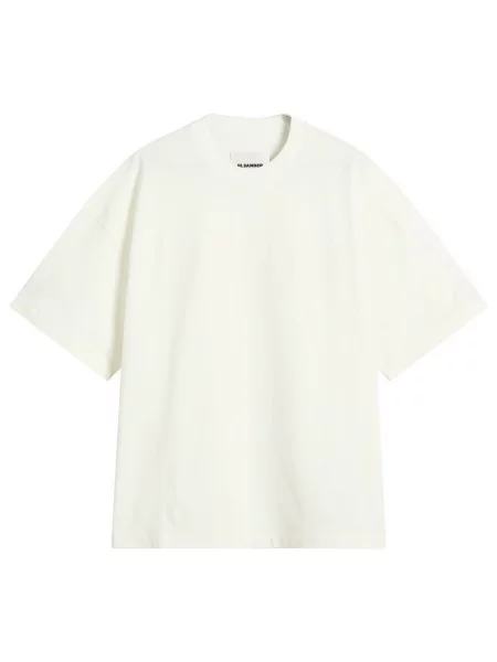 Koszulka Jil Sander z logo casual beżowa