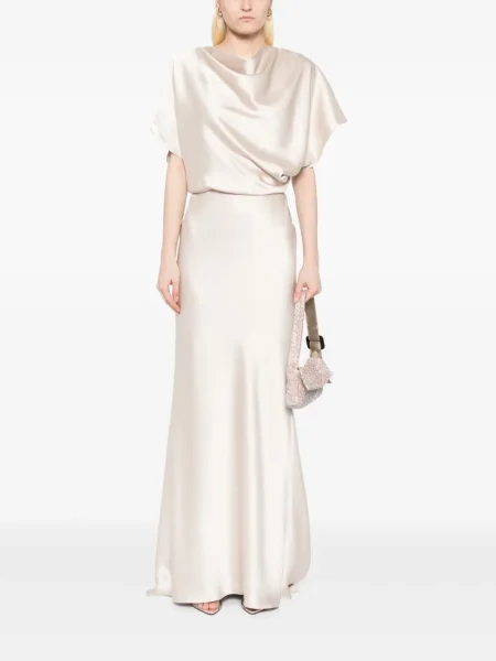 Rochie Amsale din satin drapată