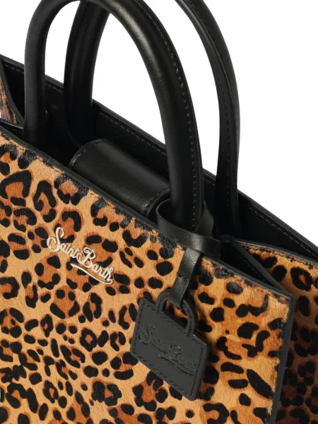 Geantă Mc2 Saint Barth cu imagine cu model leopard maro