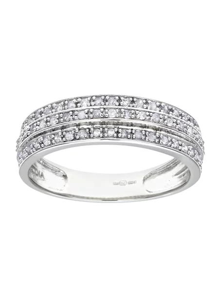 DIAMANT LETERNEL Prsten Eternity-Ring aus Weißgold mit Diamant stříbrná