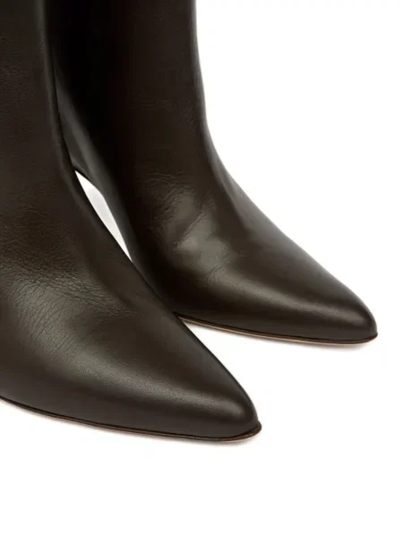 Cizme scurte Mm6 Maison Margiela din piele maro