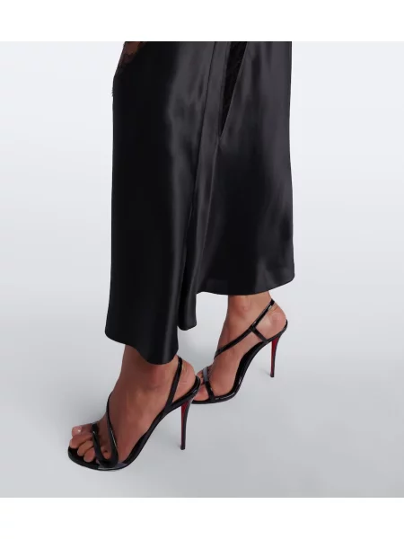 Rochie Roberto Cavalli din satin negru