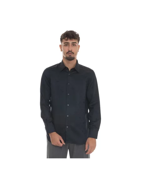 Koszula Emporio Armani biznesowa niebieska