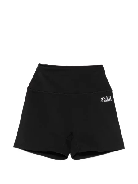 Ciclism pantaloni scurți pentru ciclism Sporty & Rich cu imagine negru