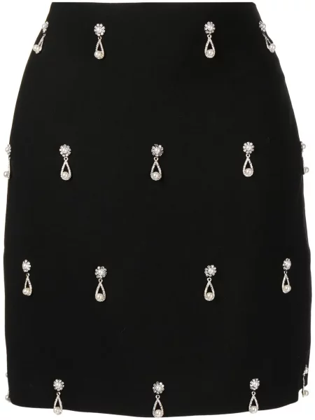 Fusta mini Oscar De La Renta negru