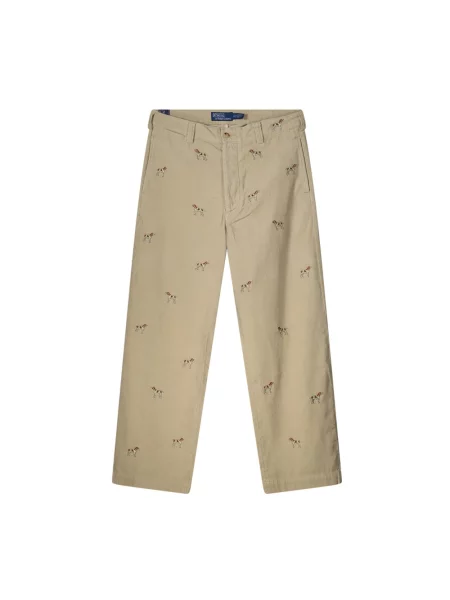 Spodnie Polo Ralph Lauren brązowe